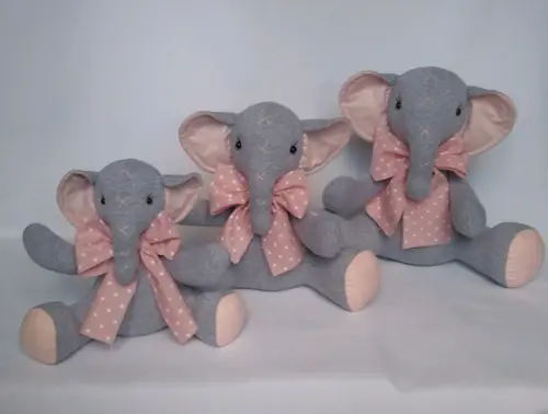 Trio de Elefantes para Decoração