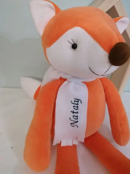 Raposa do Pequeno Principe com Nome Bordado Dia das Crianças