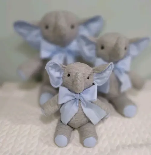 Trio de Elefantes para Decoração Quarto de Bebe