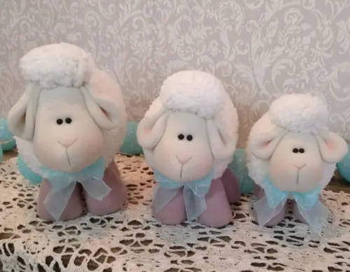 Trio de Ovelhinhas para Nicho