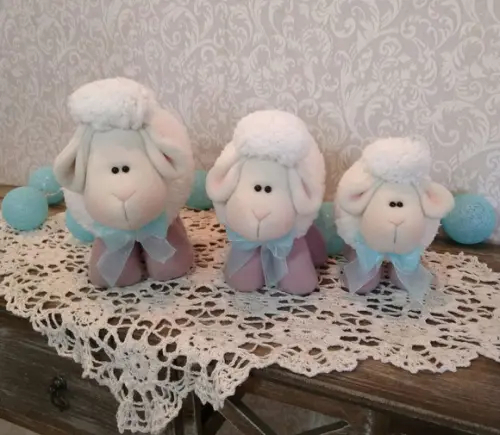 Trio de Ovelhinhas para Nicho