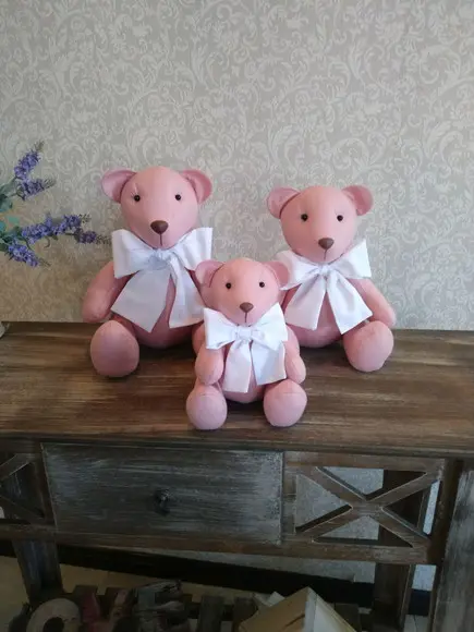 Trio de Ursos Rosê