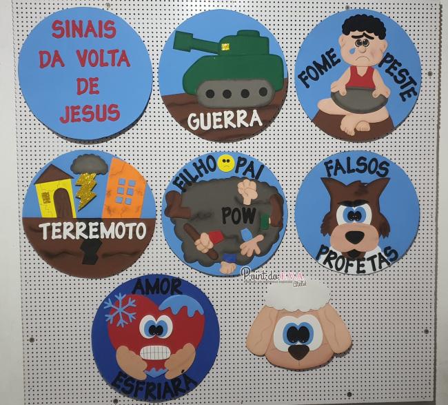 Recurso Visual Sinais da Volta de Jesus - Point do E.v.a Atelie