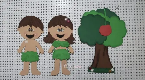 História Adão e Eva Recurso Visual