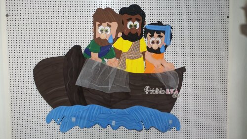 Pesca Maravilhosa Pedro Tiago e João no barquinho
