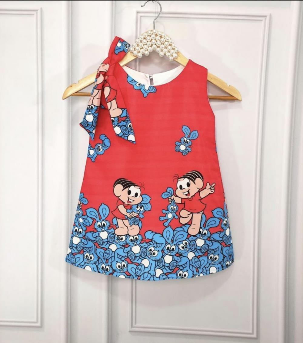 Vestido temático trapézio infantil