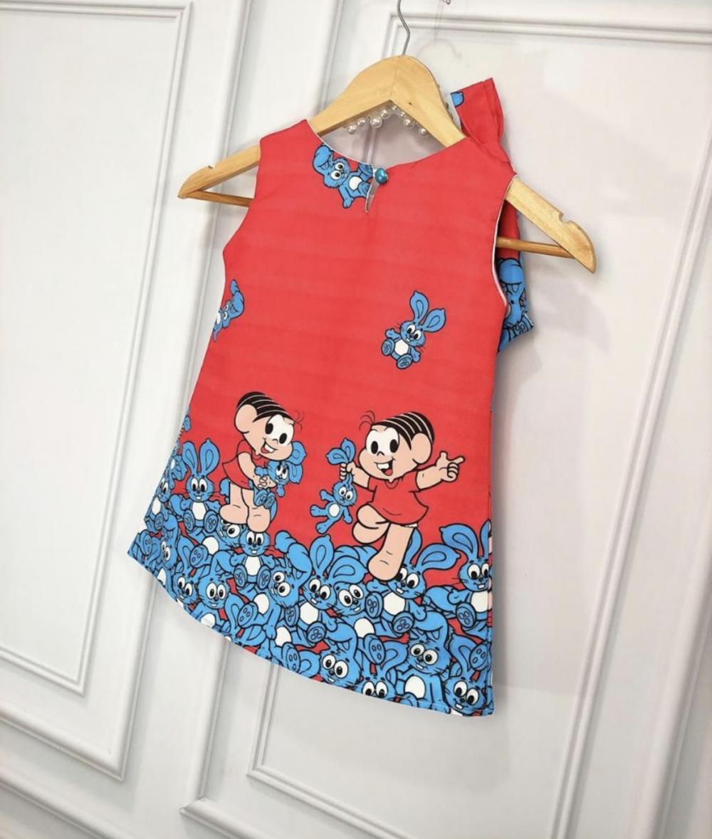 Vestido temático trapézio infantil