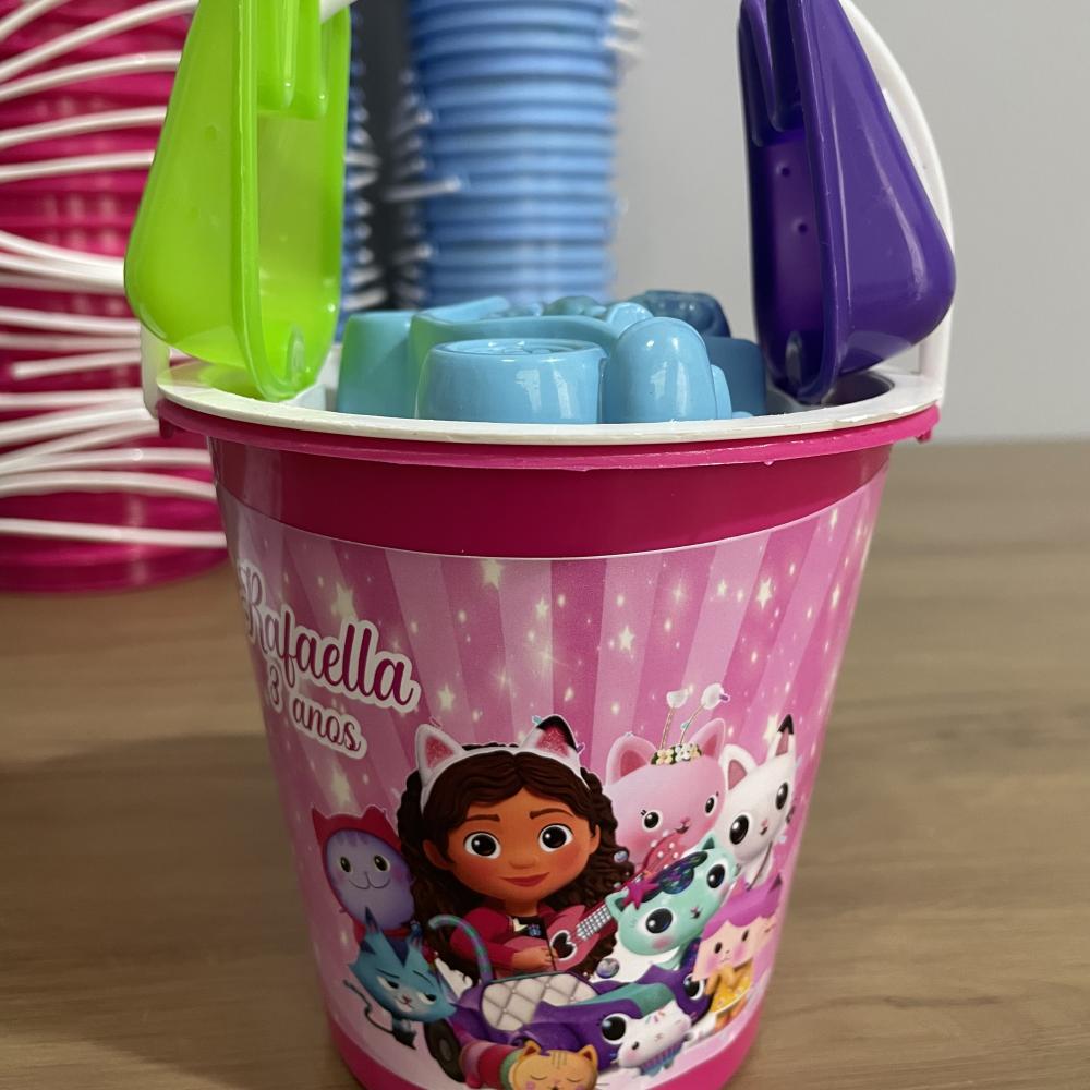 Balde de praia personalizado