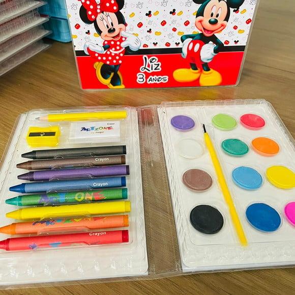 Estojo de Pintura Minnie e Mickey