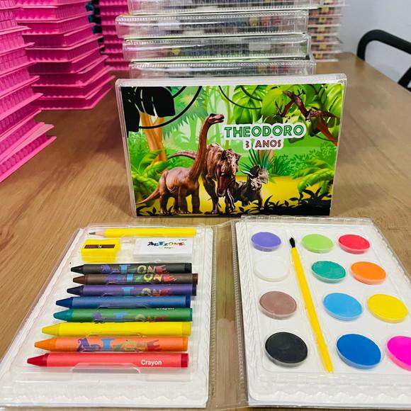 Estojo de Pintura Promoção Dinossauro