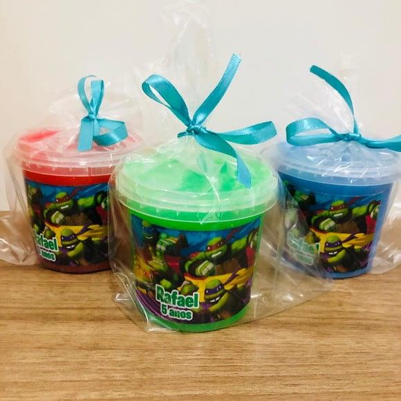 Slime com Glitter Tartarugas