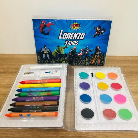 Estojo de Pintura Heróis