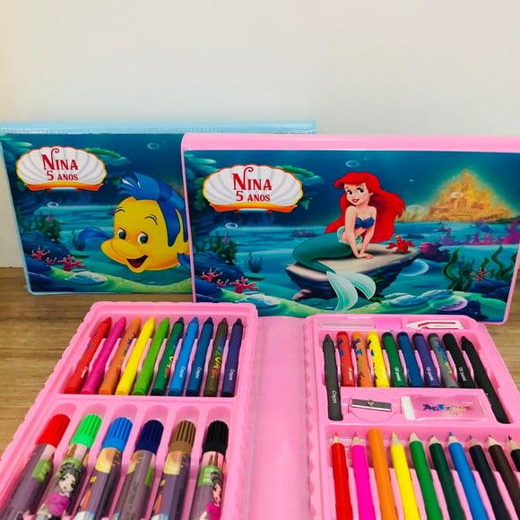Estojo de Pintura 48 Ariel Pequena Sereia