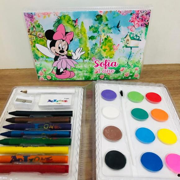 Estojo de Pintura Minnie Fada Jardim