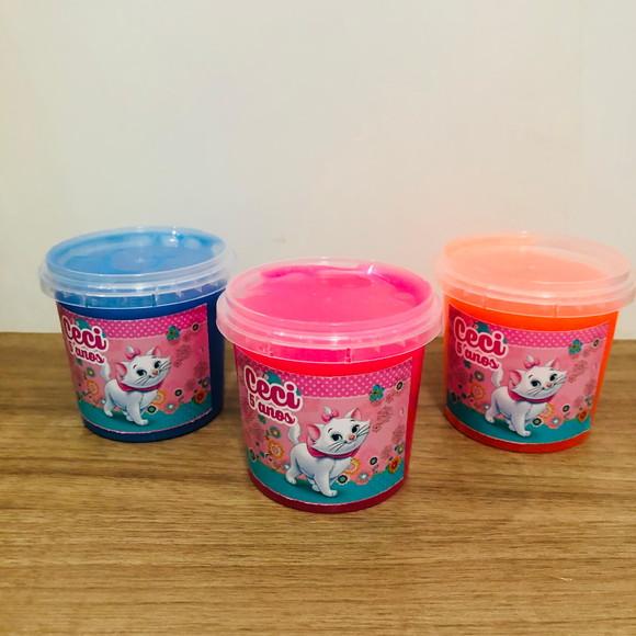 Slime com Glitter Gatinha Marie