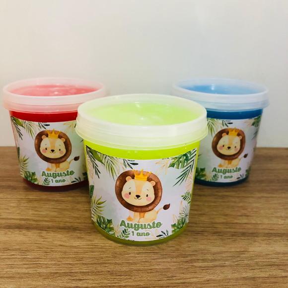 Slime com Glitter Safari