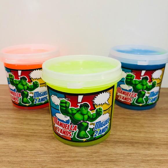 Slime com Glitter Hulk