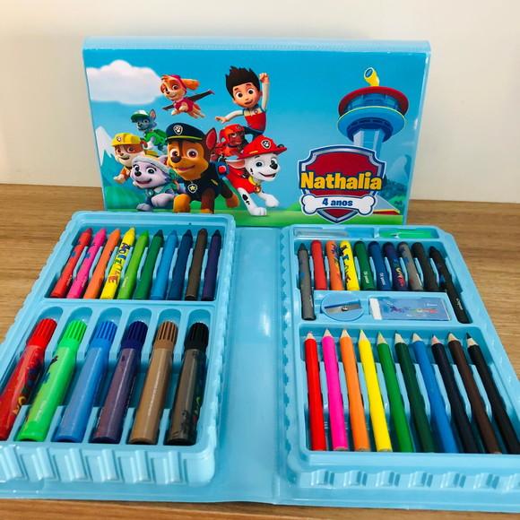 Estojo de Pintura 48 Peças Patrulha Canina