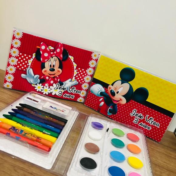 Estojo de Pintura Mickey e Minnie