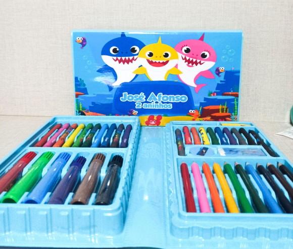 Estojo de pintura Baby Shark