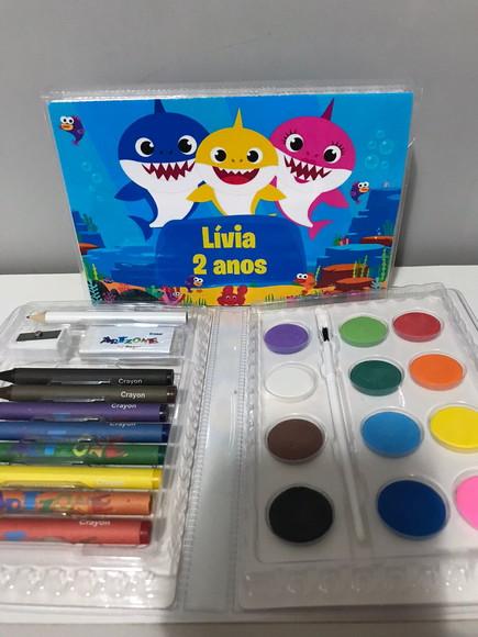 Estojo de pintura Baby Shark