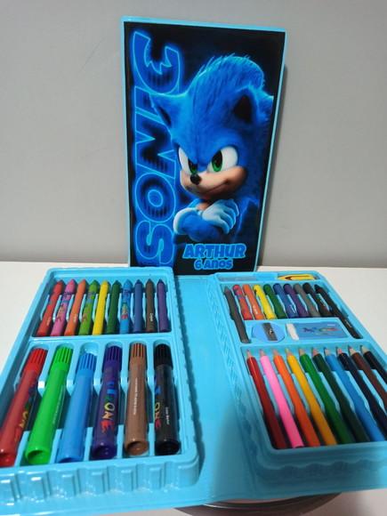Estojo de pintura Sonic