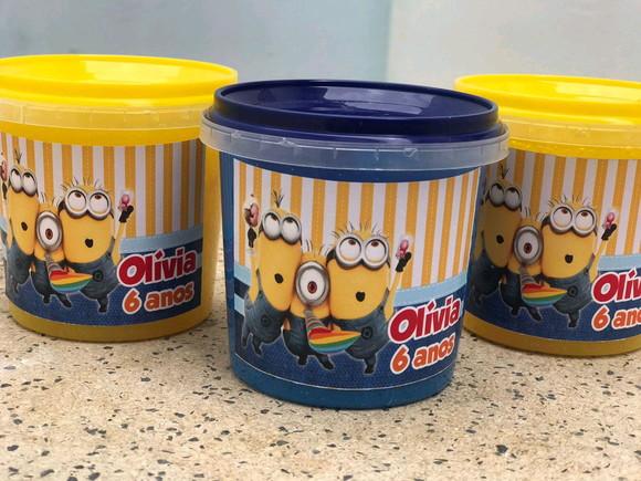 Slime com Glitter Minions