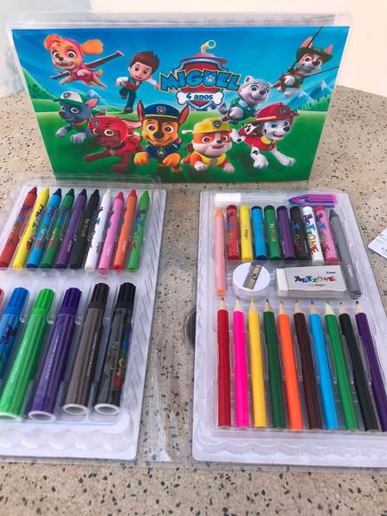 Estojo de pintura Patrulha Canina