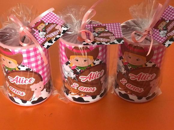 Cofre Personalizado Fazendinha Rosa