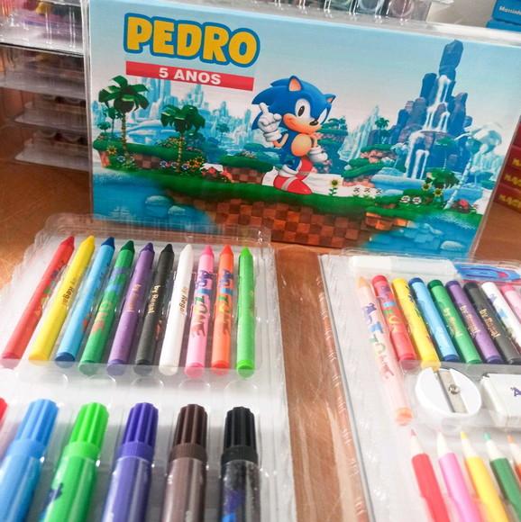 Estojo de pintura Sonic