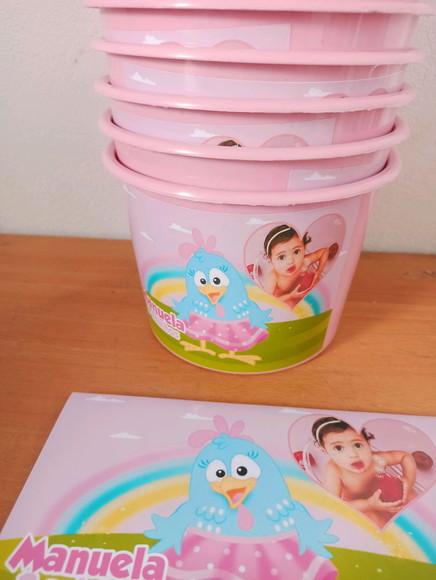 Kit cinema Galinha Pintadinha Rosa