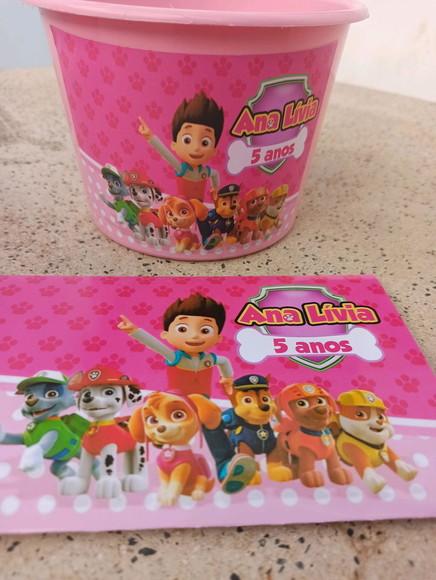 Kit cinema Patrulha Menina Rosa