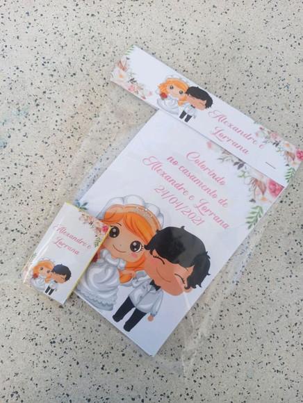 Kit colorir Casamento