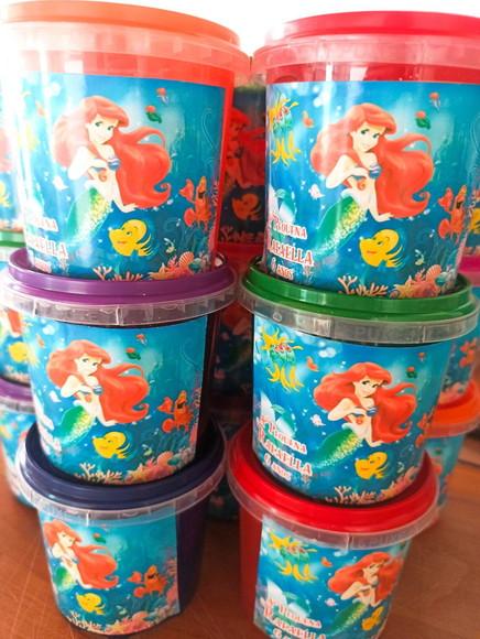Slime com Glitter Ariel