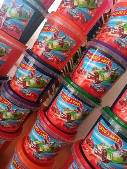 Slime com Glitter Hot Wheels