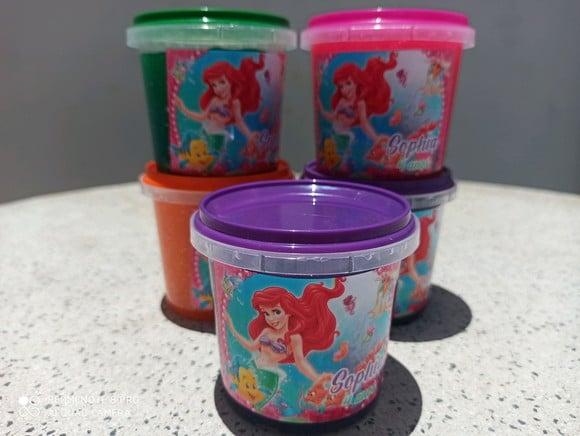 Slime com Glitter Ariel