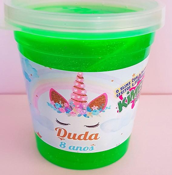 Slime com Glitter Personalizada