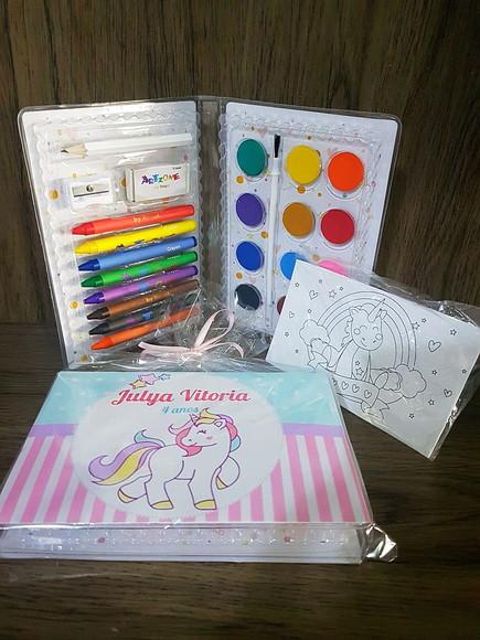Estojo de Pintura Unicórnio