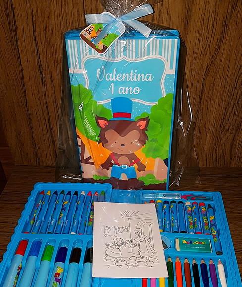Estojo de pintura com 48 peças
