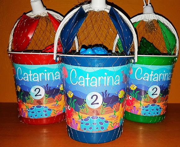 Kit baldinho de praia 5 peças