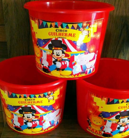Balde personalizado - Mickey Magico