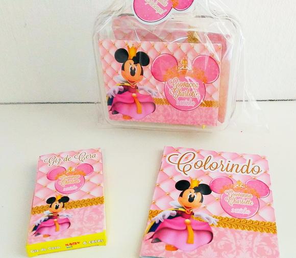 Kit colorir na maletinha Minnie Princesa