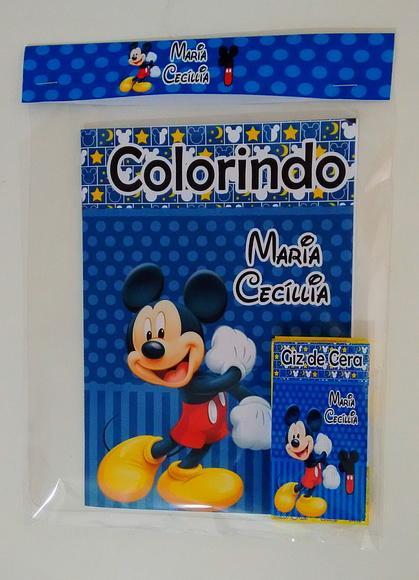 Kit colorir Mickey Azul