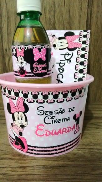 Kit cinema Minnie Rosa