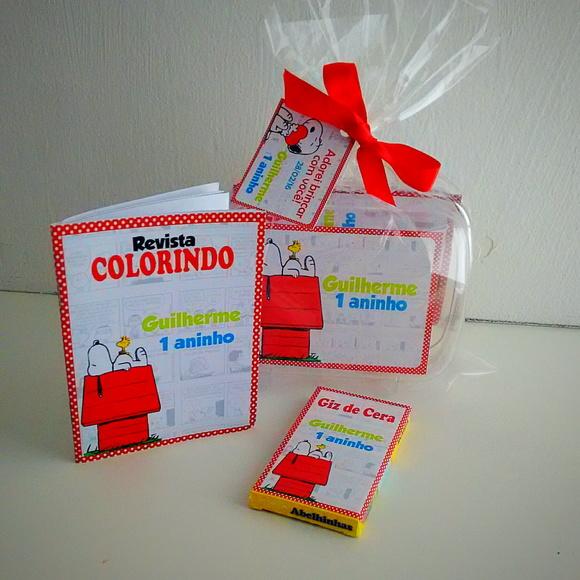 Kit colorir na maletinha Snoopy