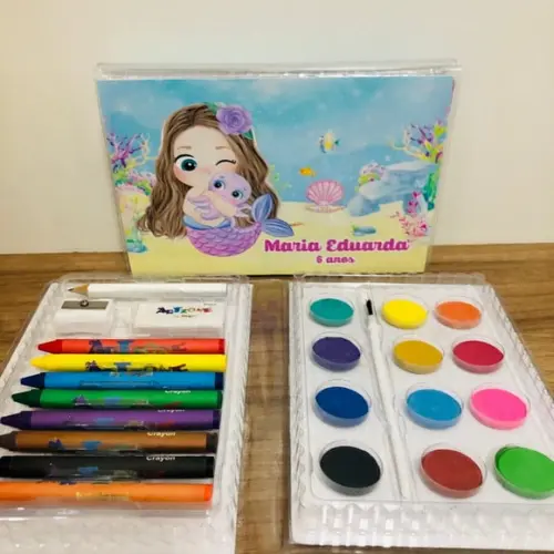 10 Estojo de Pintura Sereia