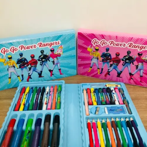 Estojo de Pintura 48 Peças Power Rangers