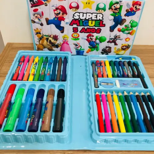 Estojo de Pintura 48 Peças Mário