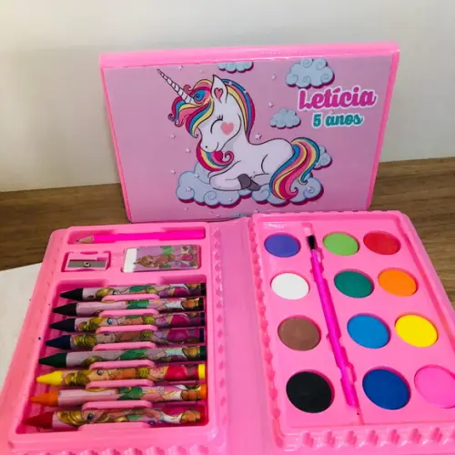 Estojo de Pintura Unicórnio
