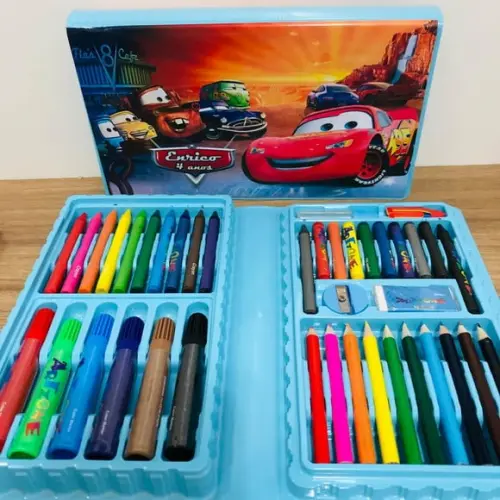 Estojo de Pintura 48 Peças Carros